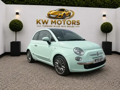Used Fiat 500 Lounge 69 HP (50 kW) 2015 Green Hatchback