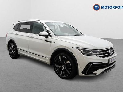 White Used 2022 VW Tiguan Allspace R-line SUV | £27,399 (Fair price)
