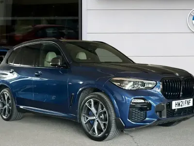 Used BMW X5 M Sport 389 HP (286 kW) 2021 Blue SUV