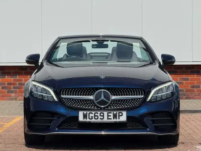 Used Mercedes C200 AMG line 2019 Blue Cabriolet