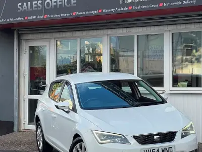 Usado Seat Leon SE 105 CV (77 kW) 2014 Blanco Utilitario