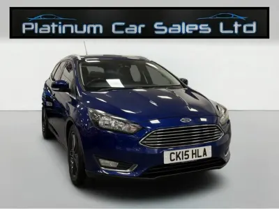 Used Ford Focus Titanium 115 HP (84 kW) 2015 Blue Estate