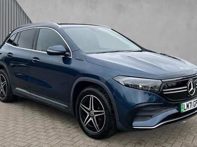 Denim blue metallic Used 2021 Mercedes EQA350 AMG line SUV | £21,690 (Fair price)