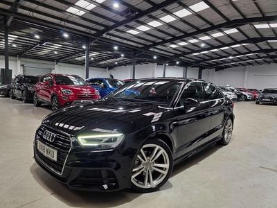Used Audi A3 S-Line 150 HP (110 kW) 2018 Black Sedan