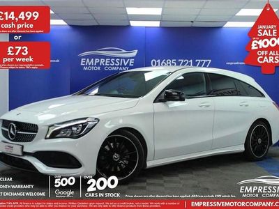 White Used 2018 Mercedes CLA220 Shooting Brake AMG line Estate | £14,499 (Fair price)
