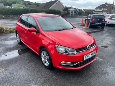 Used VW Polo Edition 90 HP (66 kW) 2017 Red Hatchback