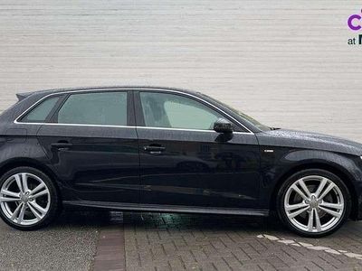 Used Audi A3 S-Line 190 HP (139 kW) 2018 Black Hatchback