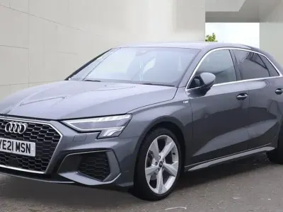 Used Audi A3 S-Line 110 HP (80 kW) 2021 Grey Sedan