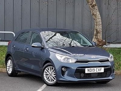 Used Kia Rio 83 HP (61 kW) 2019 Blue Hatchback