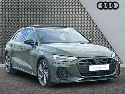 New Audi A3 Black Edition 2026 Green Hatchback