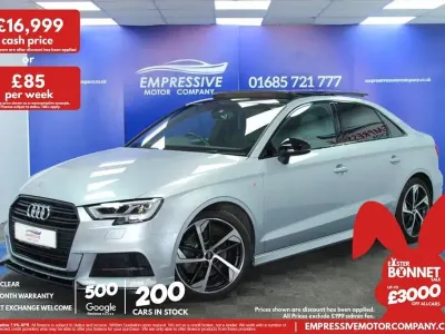 Używany Audi A3 Black Edition 184 KM (135 kW) 2019 Srebrny Sedan/Limuzyna