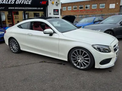 Used Mercedes C220 AMG Line Premium Plus 2016 White Coupe