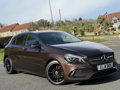 Used Mercedes A200 AMG line 136 HP (100 kW) 2018 Bronze Hatchback
