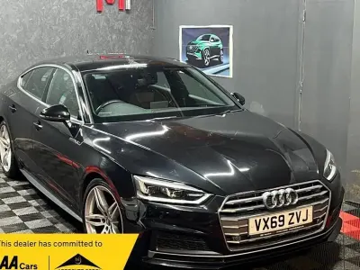 Usado Audi A5 Sportback S-Line 150 HP (110 kW) 2019 Preto Citadino