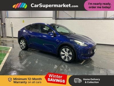 Blue Used 2022 Tesla Model Y Long Range AWD SUV | £22,697 (Fair price)