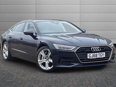 Used Audi A7 Sport 340 HP (250 kW) 2018 Firmament blue Sedan