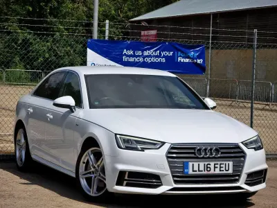 Used Audi A4 S-Line 190 HP (139 kW) 2016 White Sedan