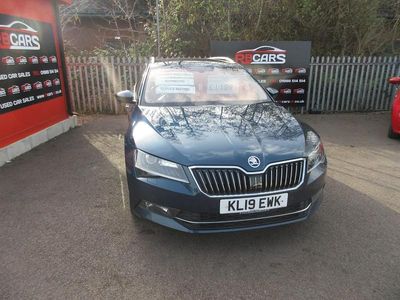 Used Skoda Superb SE L Executive 190 HP (139 kW) 2019 Blue Estate
