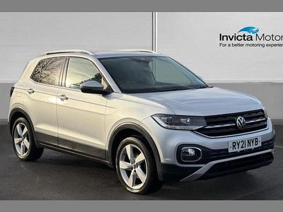 Reflex silver metallic Used 2021 VW T-Cross SEL SUV | £14,250 (Fair price)