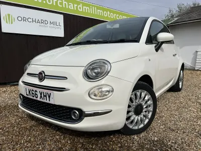 Używany Fiat 500 Lounge 69 KM (50 kW) 2016 Biały Hatchback