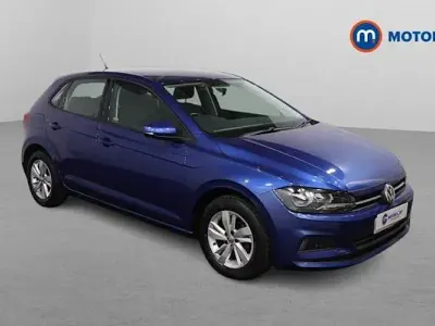 Begagnad VW Polo SE 65 HK (47 kW) 2018 Blå Halvkombi
