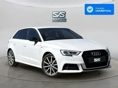Usado Audi A3 Sportback Black Edition 2019 Blanco Utilitario