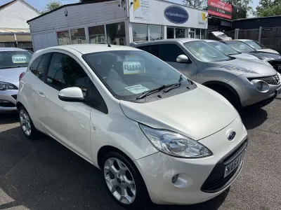 Used Ford Ka Zetec 2014 White Hatchback