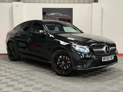 Used Mercedes GLC220 AMG line 2018 Black Coupe