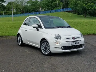 Used Fiat 500 Lounge 69 HP (50 kW) 2017 White Hatchback