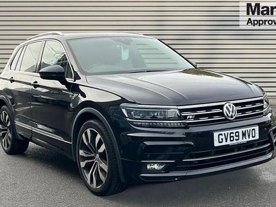 Deep black pearl Used 2020 VW Tiguan R-line SUV | £22,295 (Good price)