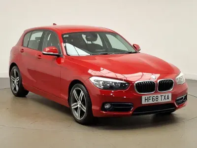 Used BMW 118 Sport Line 136 HP (100 kW) 2018 Red Hatchback