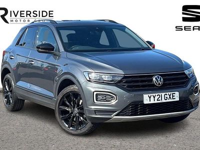 Used VW T-Roc Black Edition 110 HP (80 kW) 2021 Indium grey SUV
