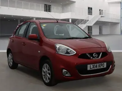 Usado Nissan Micra Acenta 80 HP (58 kW) 2014 Vermelho Citadino