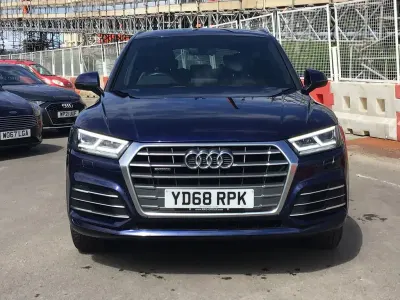 Used Audi Q5 S-Line 190 HP (139 kW) 2019 Blue SUV