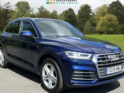 Used Audi Q5 S-Line 190 HP (139 kW) 2019 Blue SUV
