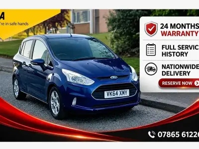 Używany Ford B-MAX Zetec 95 KM (69 kW) 2014 Niebieski Minivan