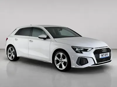 Used Audi A3 Sportback S-Line 2022 White Hatchback