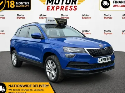 Used Skoda Karoq SE Technology 116 HP (85 kW) 2019 Blue SUV