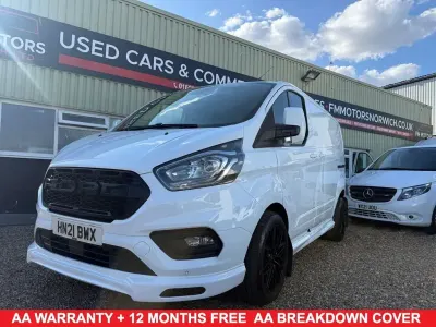 Used Ford Transit Custom Limited 130 HP (95 kW) 2021 White Van