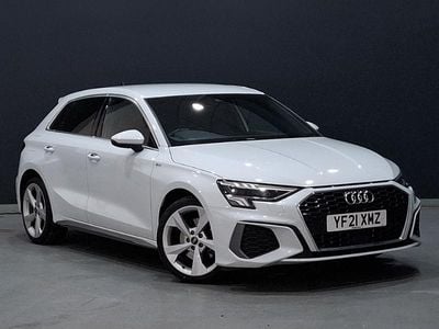 Used Audi A3 S-Line 110 HP (80 kW) 2021 White Sedan