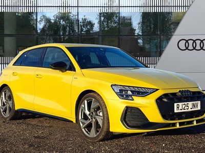 Yellow Used 2025 Audi A3 Sportback Black Edition Hatchback | £30,990