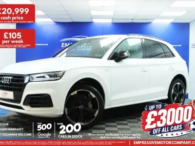 Used Audi Q5 Black Edition 190 HP (139 kW) 2019 White SUV