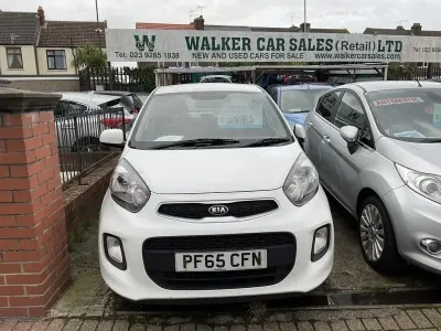 Used Kia Picanto 65 HP (47 kW) 2015 White Hatchback