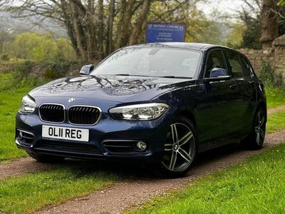 Usado BMW 118 Sport Line 134 HP (98 kW) 2018 Azul Citadino