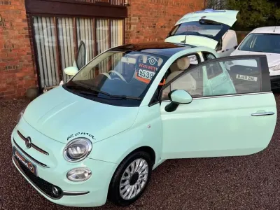 Used Fiat 500 Lounge 105 HP (77 kW) 2017 Green Hatchback
