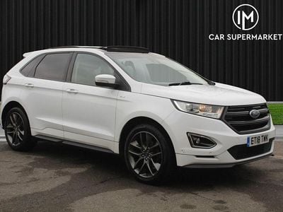 White Used 2018 Ford Edge ST-Line SUV | £14,385 (Fair price)