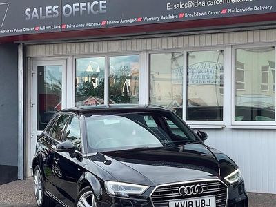 Black Used 2018 Audi A3 Sportback S-Line Hatchback | £9,295 (Fair price)