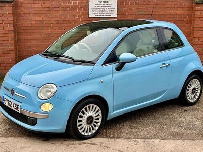 Used Fiat 500 Lounge 69 HP (50 kW) 2012 Blue Hatchback