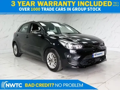 Used Kia Rio 99 HP (72 kW) 2021 Black Hatchback