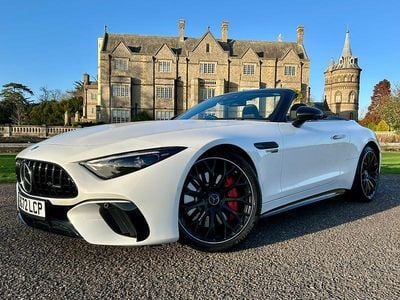 White Used 2022 Mercedes SL55 AMG Premium Plus Cabriolet | £86,995 (Fair price)
